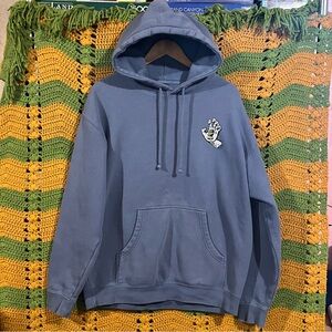 Santa Cruz Skateboards Screaming Hand Hoodie blueish Gray streetwear